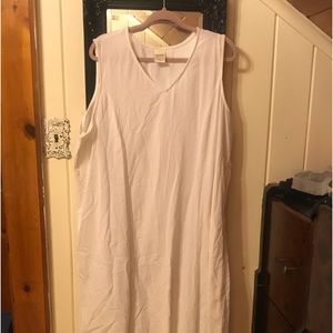 White cotton maxi dress